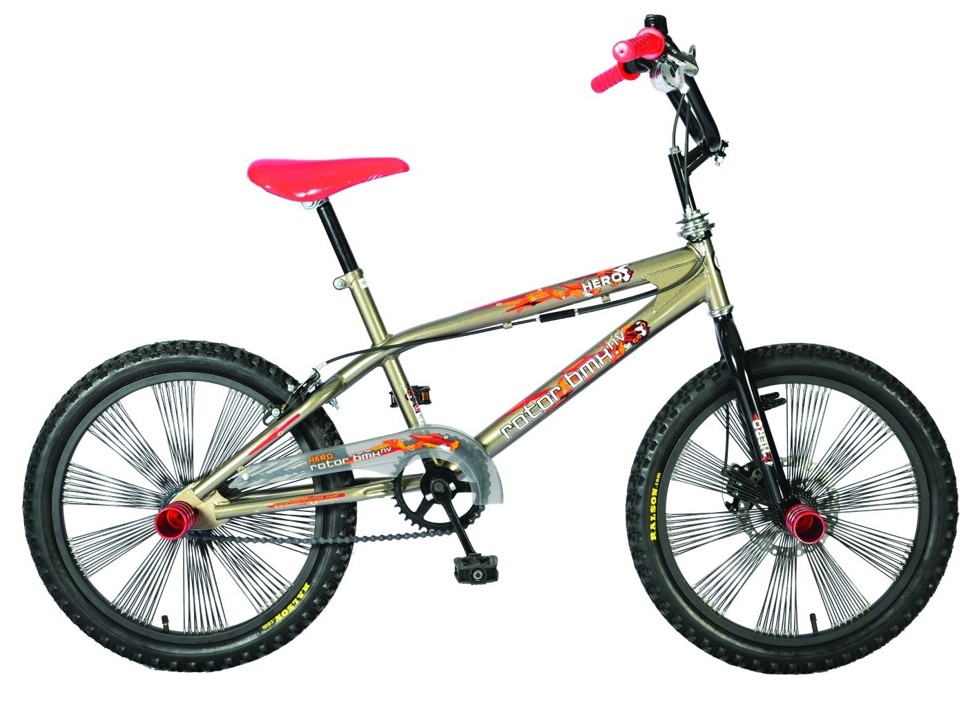 hero bmx bicycle Rotor 20T Sporty Cycle with Full Rotation of Handle for Stunts with Heavy Aluminium Rollers,Best for 8+ Age Group Sports, Fitness & Outdoors Rotor Bmx Hero Rotor Bmx