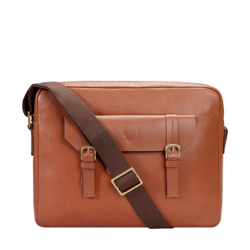 HIDESIGN Ee Ronaldo 02 Messenger Bag Regular Printed Tan in Mumbai - Main Image