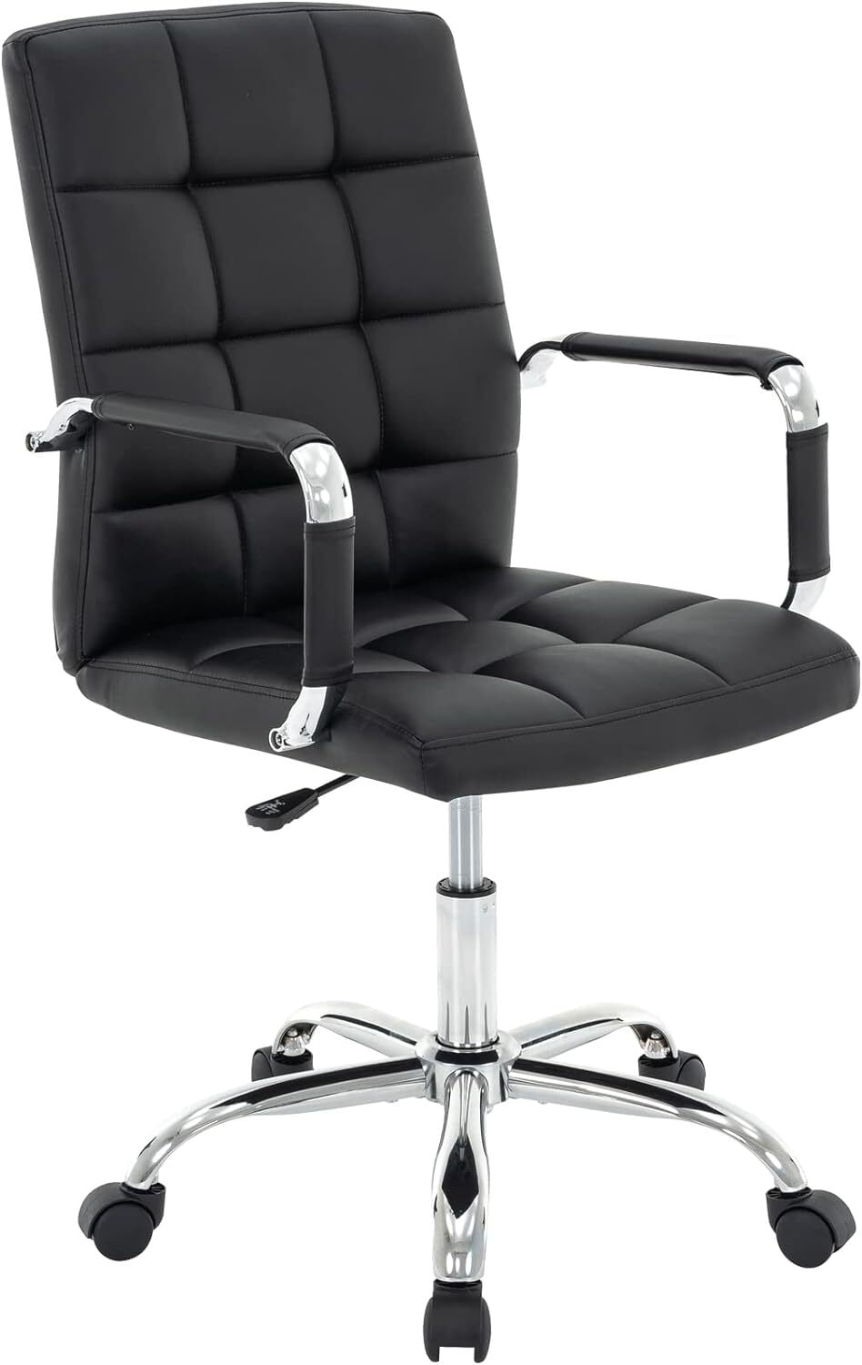 High Back Leather Office Chair Black x x Cm in