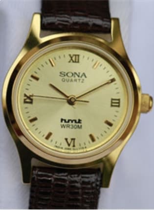 HMT Sona Women Leather Watch Yellow [SLL 113 A YD] in Ferozepur at