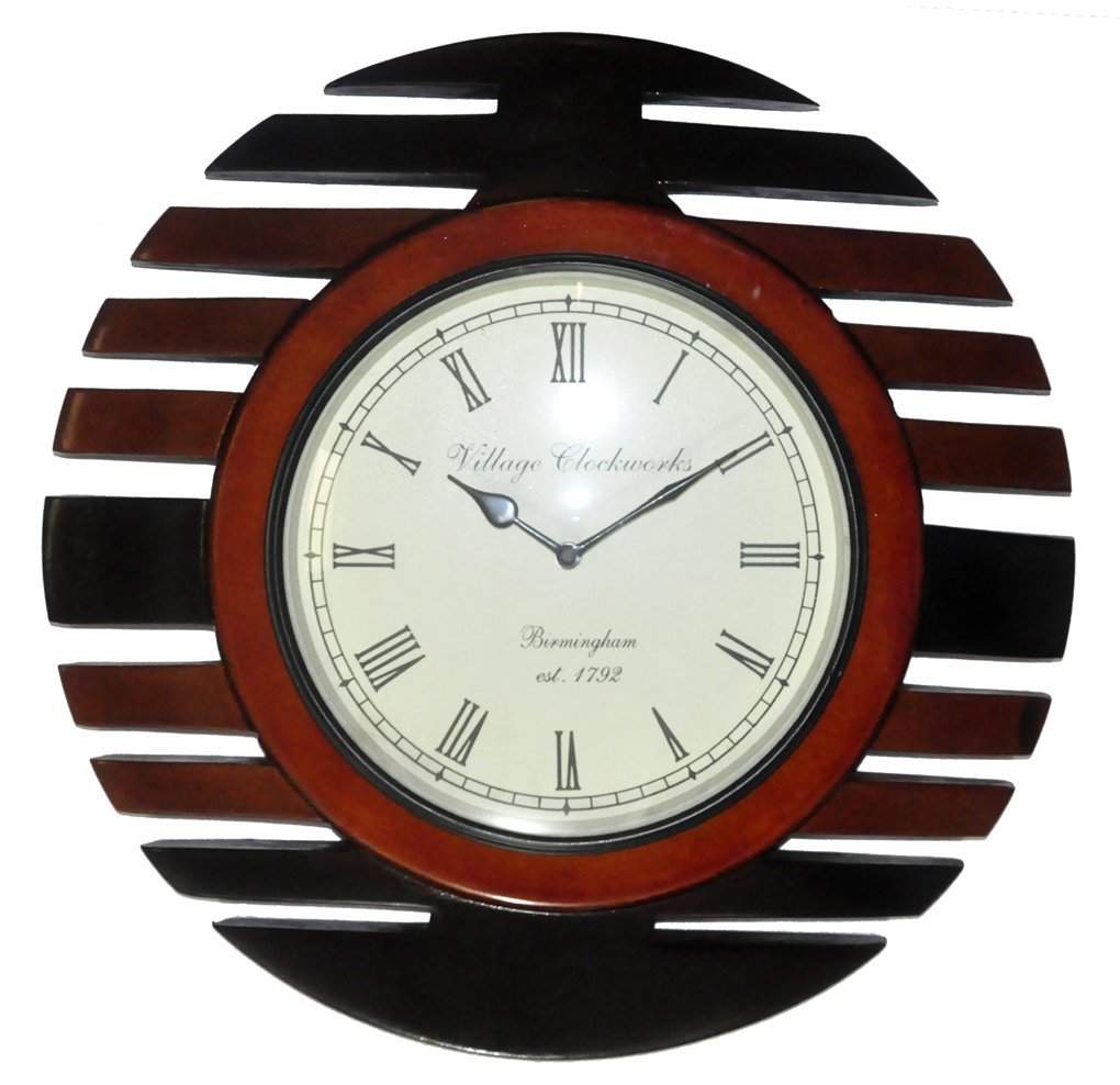 Buy Hnd00424 Indian Classical Designer Antique Wall Clock Home Decor Features Price Reviews Online In India Justdial