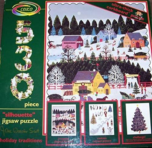 Buy Holiday Traditions Ceaco 530 Piece Silhouette Jigsaw Puzzle Ultra Thick Corkboard Irregular Border Features Price Reviews Online In India Justdial
