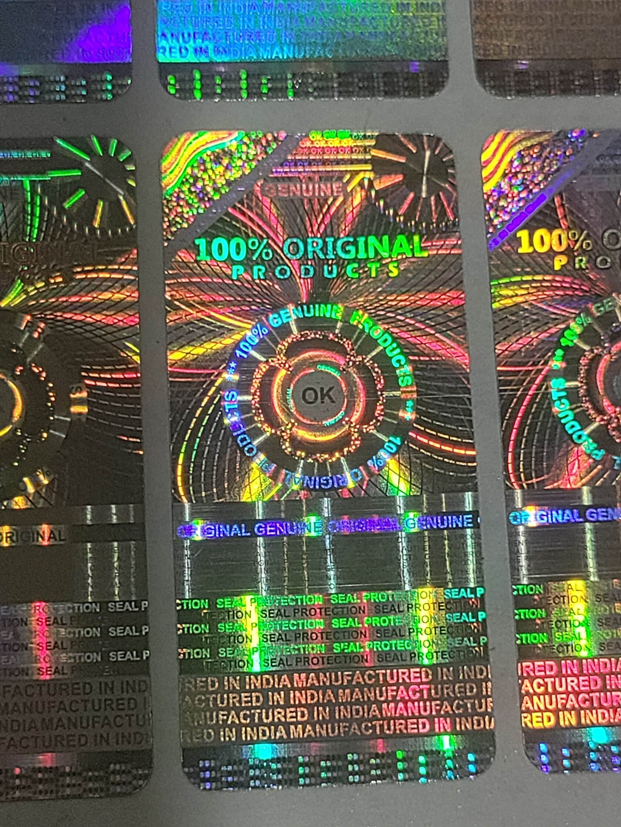 test Hologram Sticker Genuine (silver) in Tirupur at ₹ 0.75 / Sht by Star  Holo INDIA - Justdial