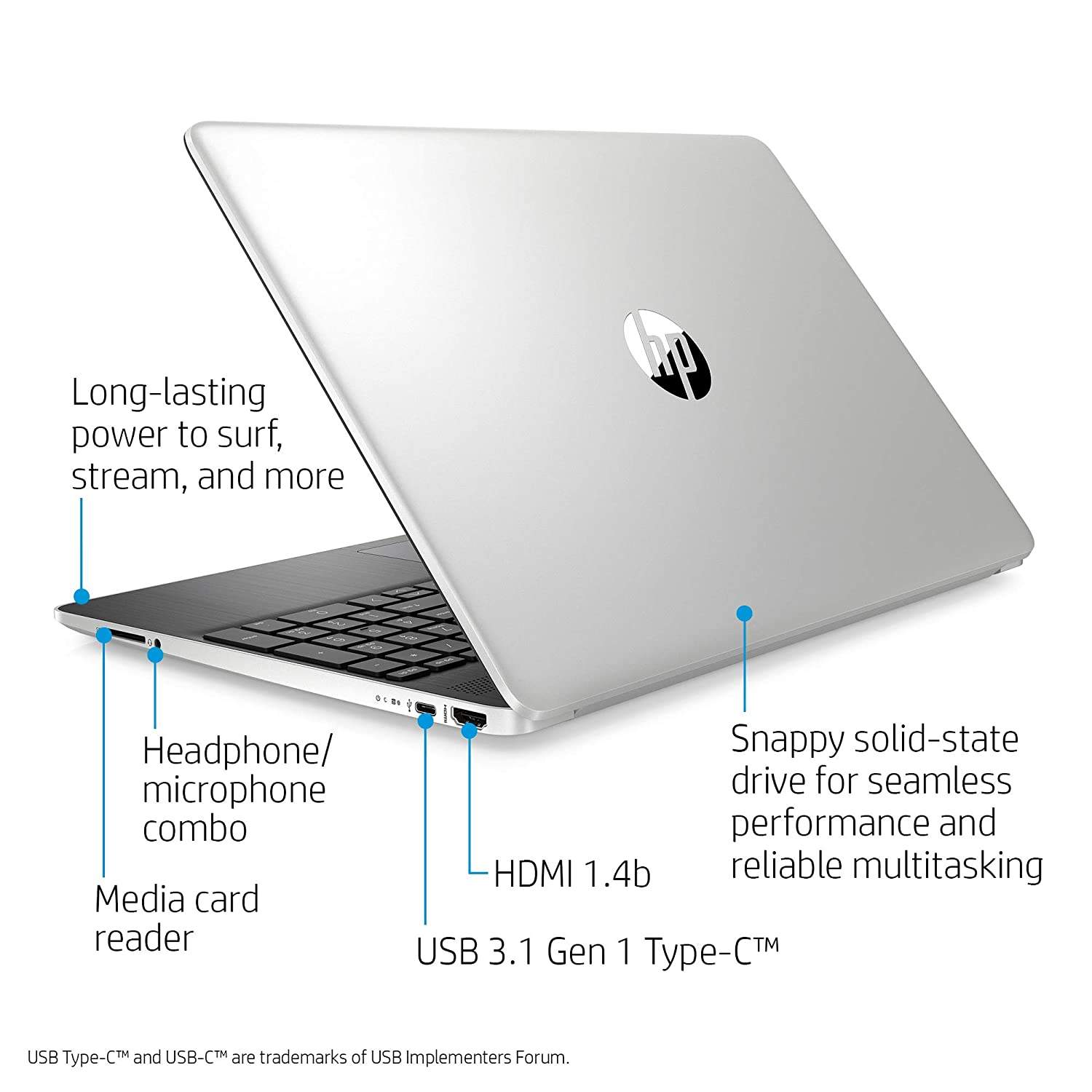 HP 15-Inch HD Touchscreen Laptop, 10th Gen Intel Core i3-1005G1