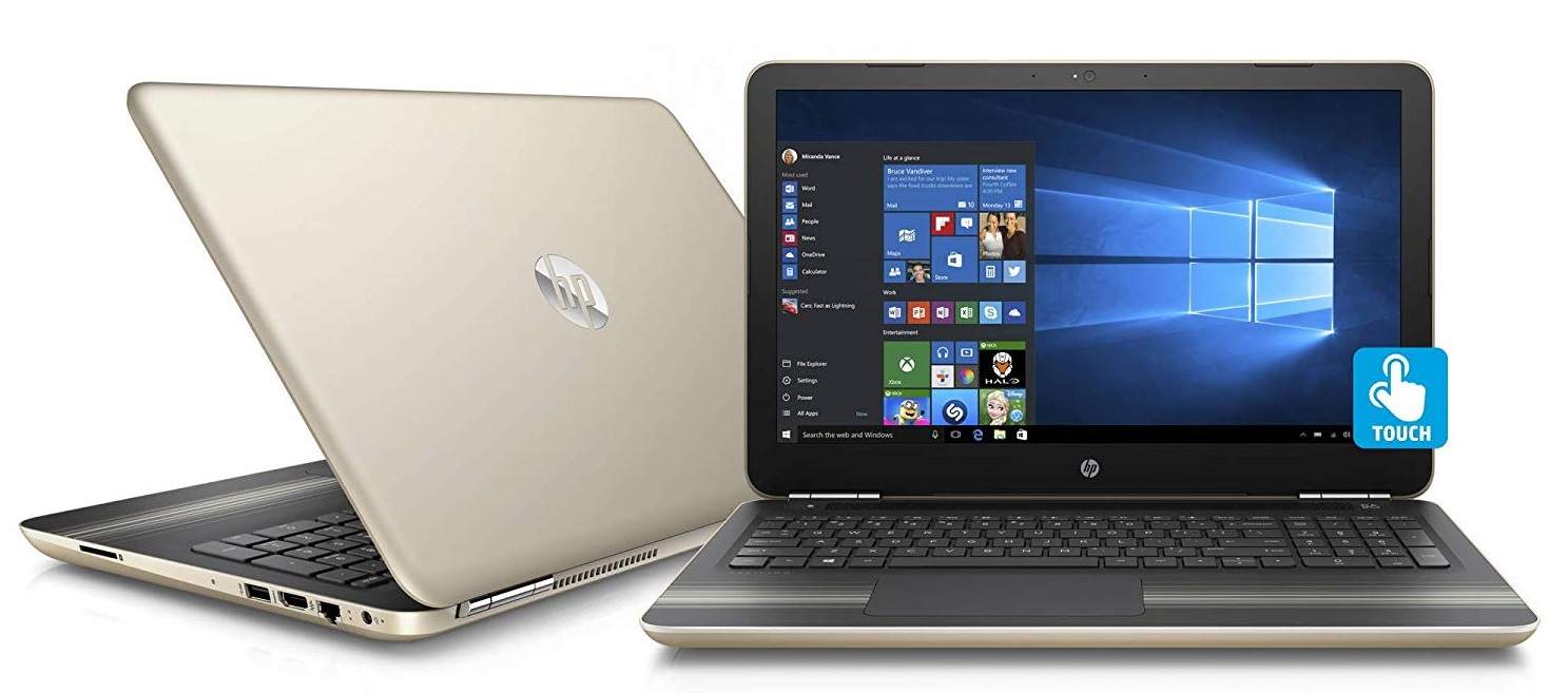 HP Pavilion 15-au067cl 39.6 cm (15.6) Gold Laptop (8GB, 1 TB HDD