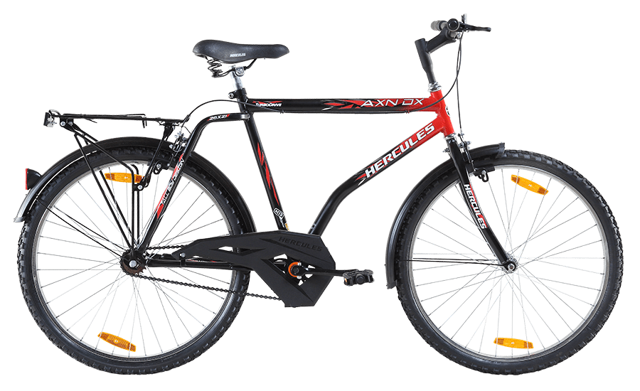 Hercules axn-dx Bicycle 26T Matt Black with Smart Red in Chennai