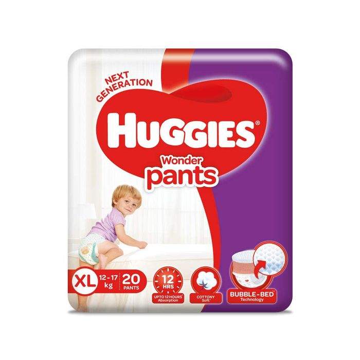 HUGGIES Wonder Pants Diapers, Extra Large Pack of 20 in Surat at