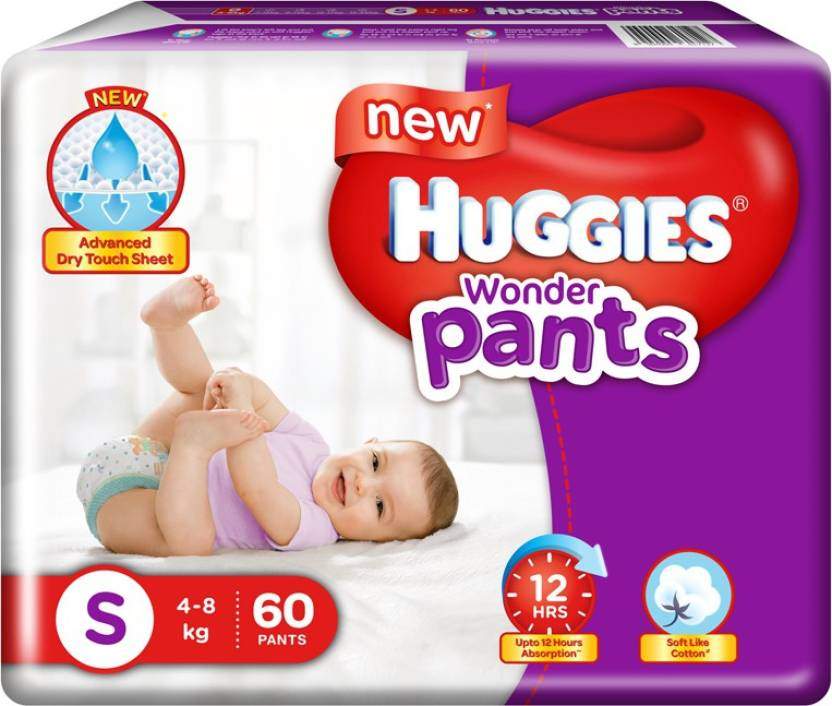HUGGIES Wonder Pants Diapers 60 pc (S) in Solapur at ₹ 671