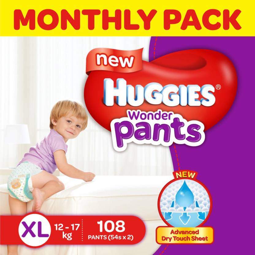 HUGGIES XL Wonder Pants Diaper 108 pc in Theni at ₹ 1,765