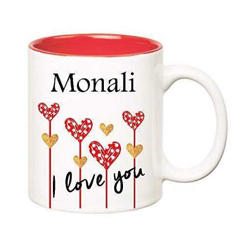 Buy Huppme I Love You Monali Inner Red Ceramic Mug 350 Ml Features Price Reviews Online In India Justdial All information about the first name monali. huppme i love you monali inner red ceramic mug 350 ml