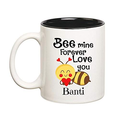 Buy Huppme Love You Banti Bee Mine Forever Inner Black Mug Features Price Reviews Online In India Justdial _khalnayak _ don't forget to smile dimple doll no divano attitude depending on you mitron mari jannn i love strict etiquette single life. huppme love you banti bee mine forever inner black mug