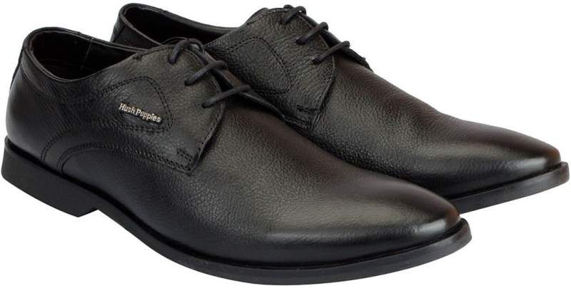 Hush Puppies By Bata Derby Lace Up Shoes For Men (Size 7, Black