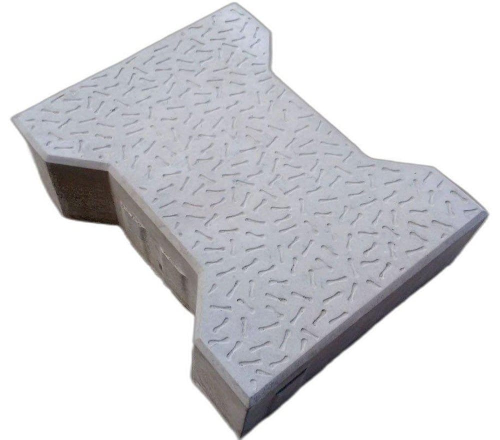 I Shape Grey Concrete Paver Block image 2