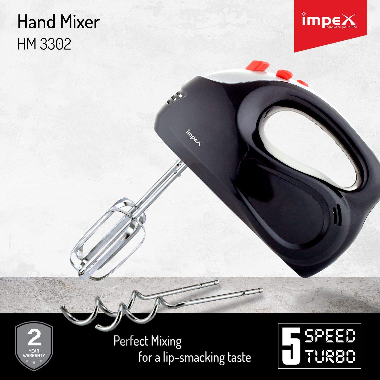 Impex HM 3302 Hand Mixer in Ernakulam at ₹ 1,938 ₹ 2,040 by