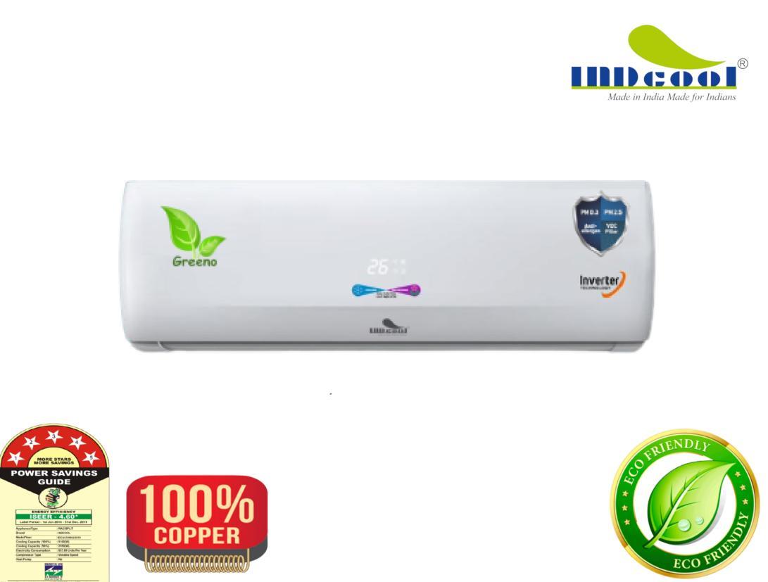 Indcool Greeno IDCACI18K3 Split AC in Delhi at ₹ 39,500 Unit by