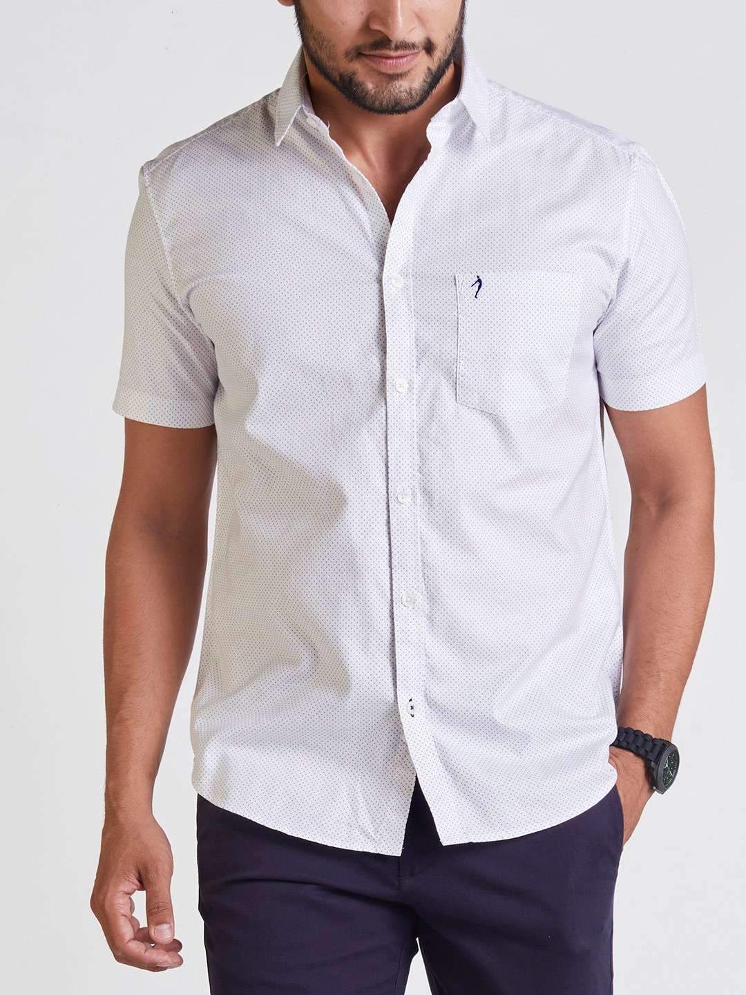 white printed shirts