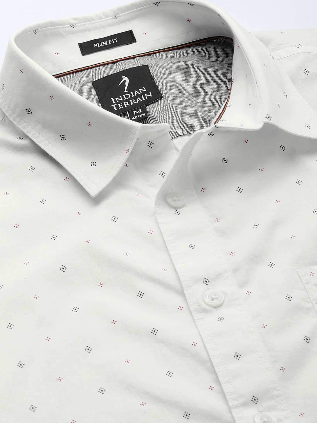 Indian Terrain ITMSH01948WHITESS Mens 