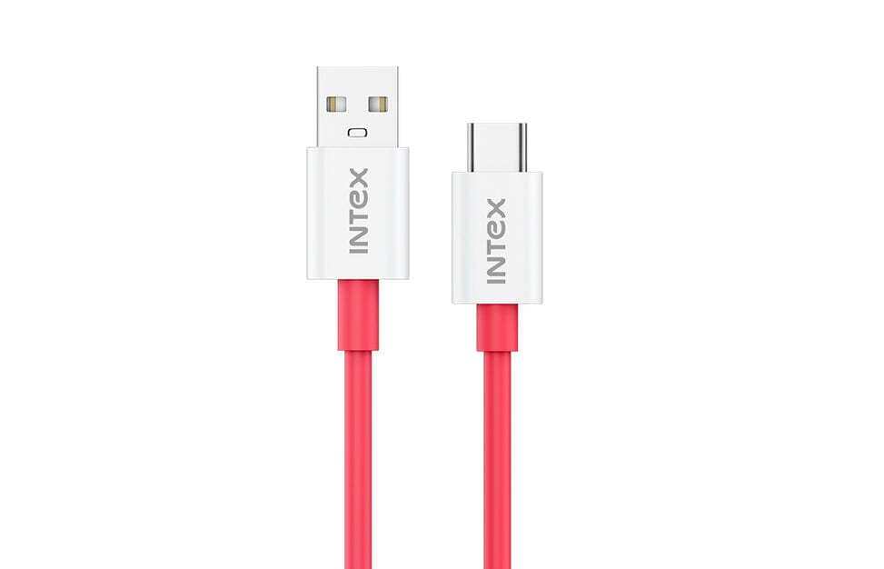 INTEX Speed 30W Type C Mobile Charging Cable (Red) in Chennai at