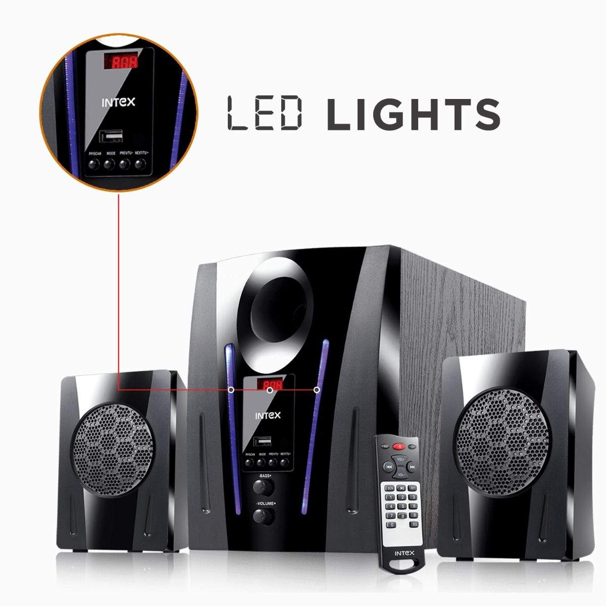 INTEX DIGI 2100 FMUB Channel Multimedia Speaker in Chennai at