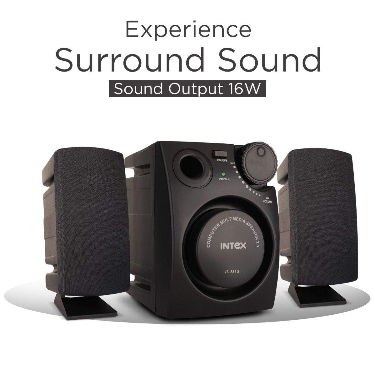 Mini Intex Desktop Speakers INTEX IT-881S OS Channel Multimedia