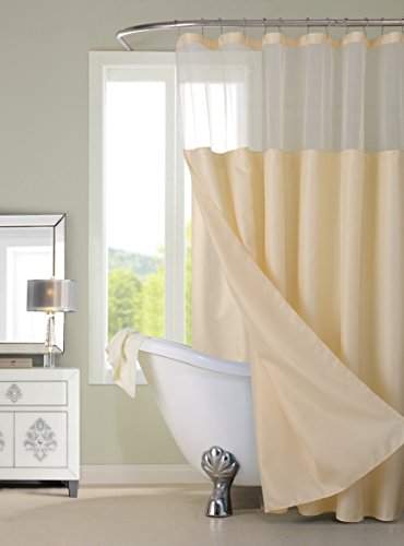 Buy Dainty Home Cscdliv Waffle Shower Curtain Complete Shower Curtain Ivory Features Price Reviews Online In India Justdial