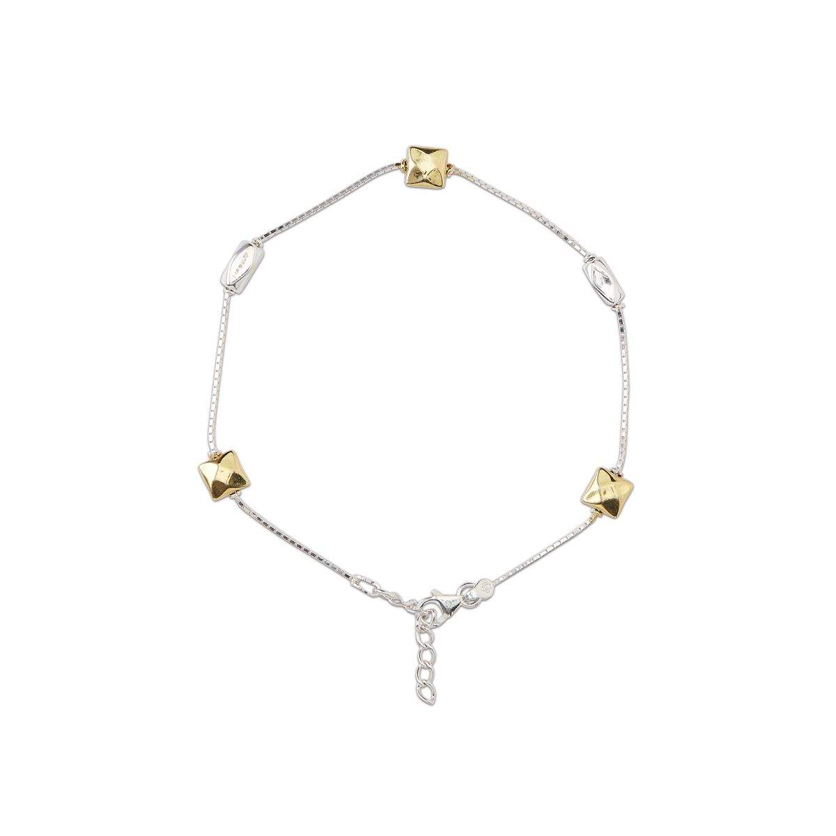 Buy IZAARA Premium Silver Anklet ANKZ185045 Online Best Price