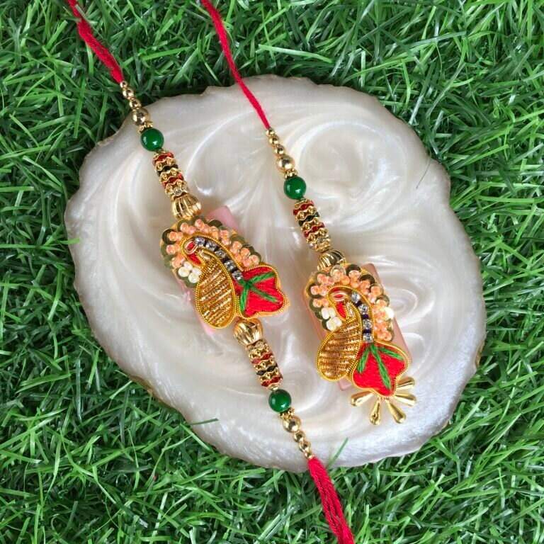 J0191 Lumba Rakhi Set in Indore at ₹ 180 Unit by Utsav Rakhi