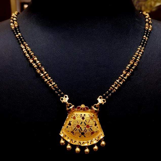 Classic Gold Antique Mangalsutra Online 