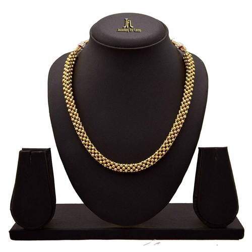 Gold Plated Beads Designer Necklace 