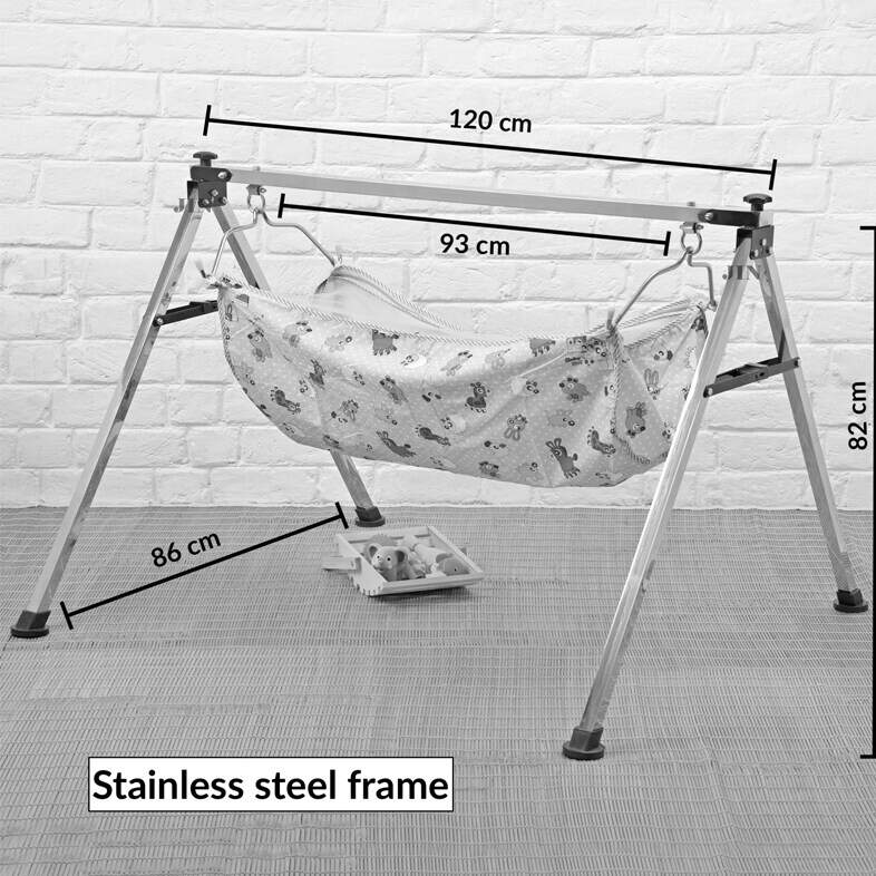 Indian Style Folding Baby Jhula Electric Cradle Indian Style Ghodiyu