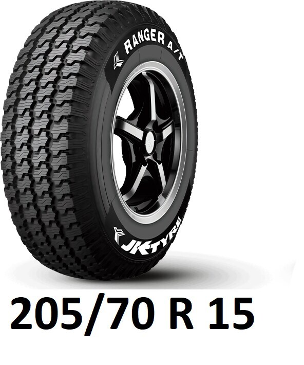 JK Ranger A/T (205/70 R 15) 104 S Smart Car Tyre, Tubeless in