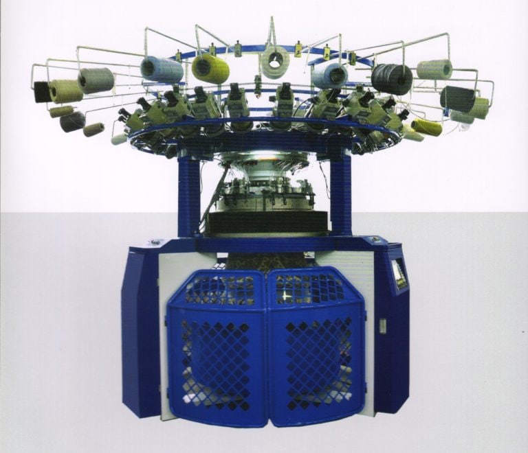 JL15 8 COLOR COMPUTERIZED JACQUARD LOOP CUT KNITTING MACHINE 52