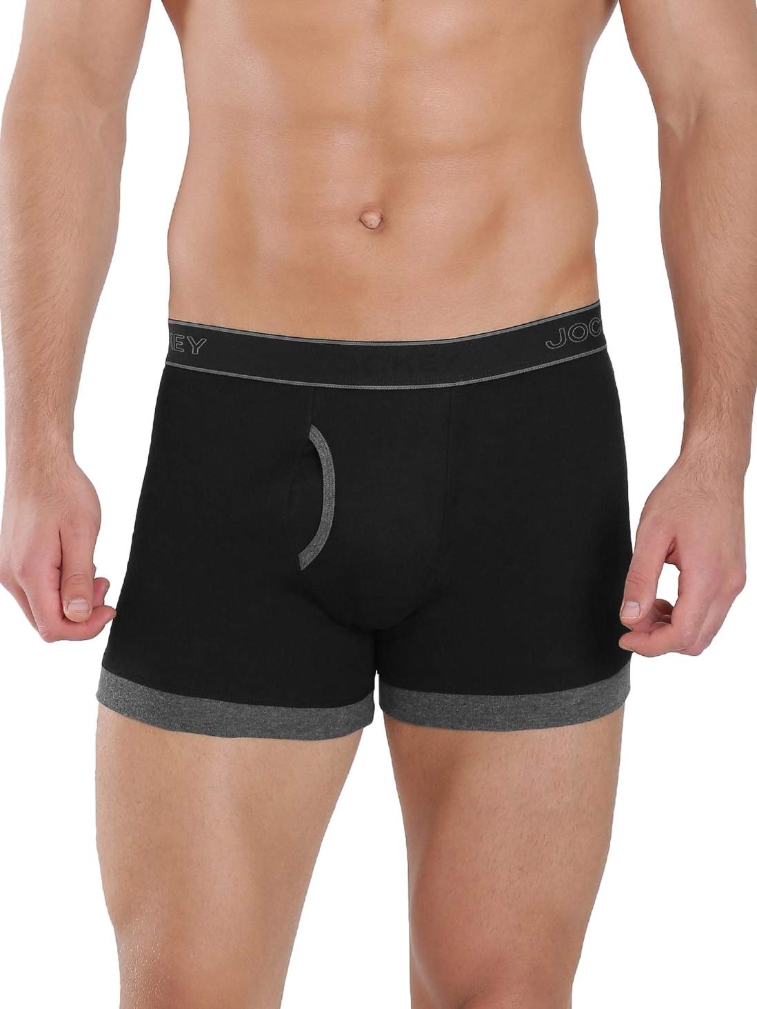 Jockey Black Charcoal Melange Fashion Trunk Pack Of [M] in