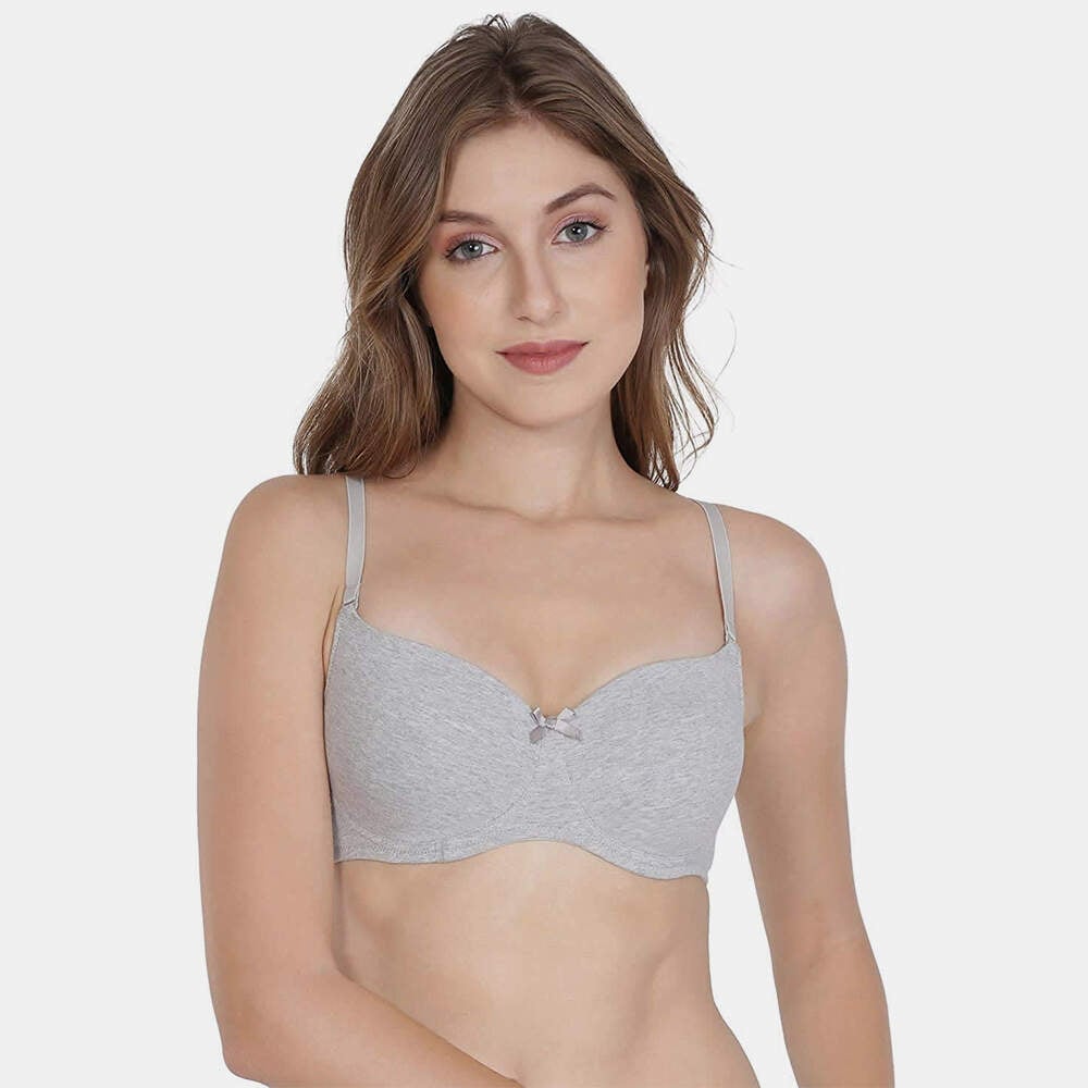 Jockey Bra Women'S T-Shirt Padded Non Wired Grey in Delhi at