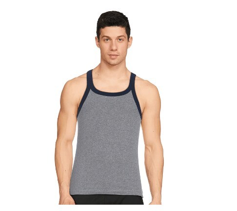 Jockey Men's Fashion Vest Mid Grey Melange Black in Bangalore at