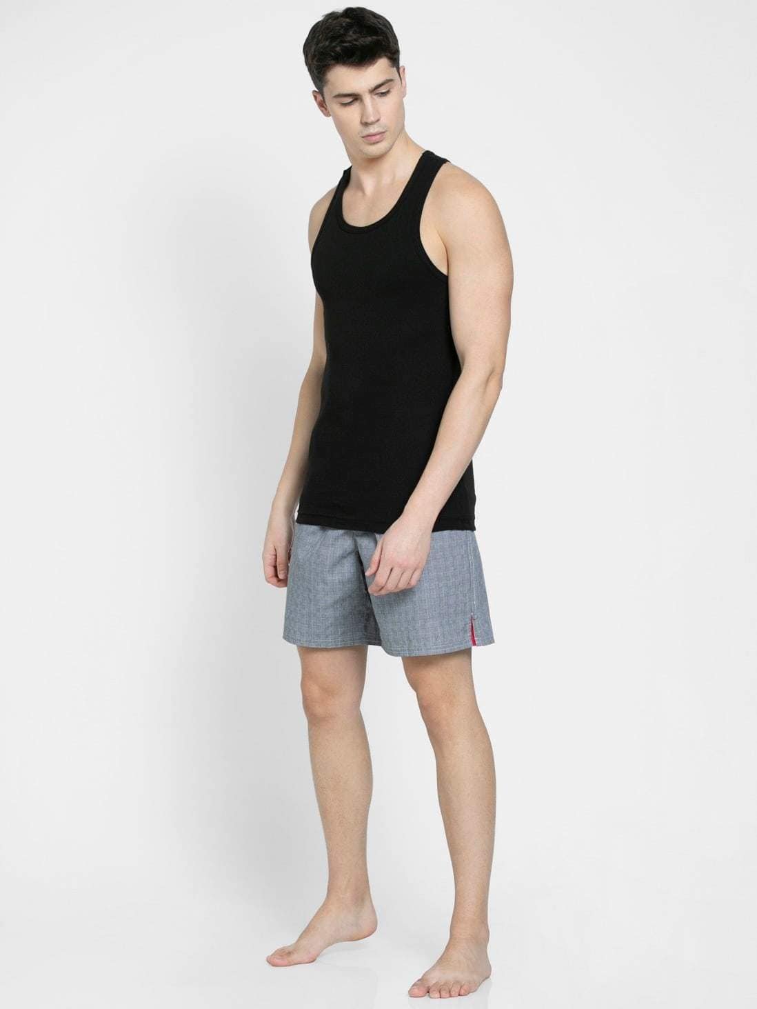 Jockey 9922 Round Neck Racer Back Vest M (Black) in Meerut at