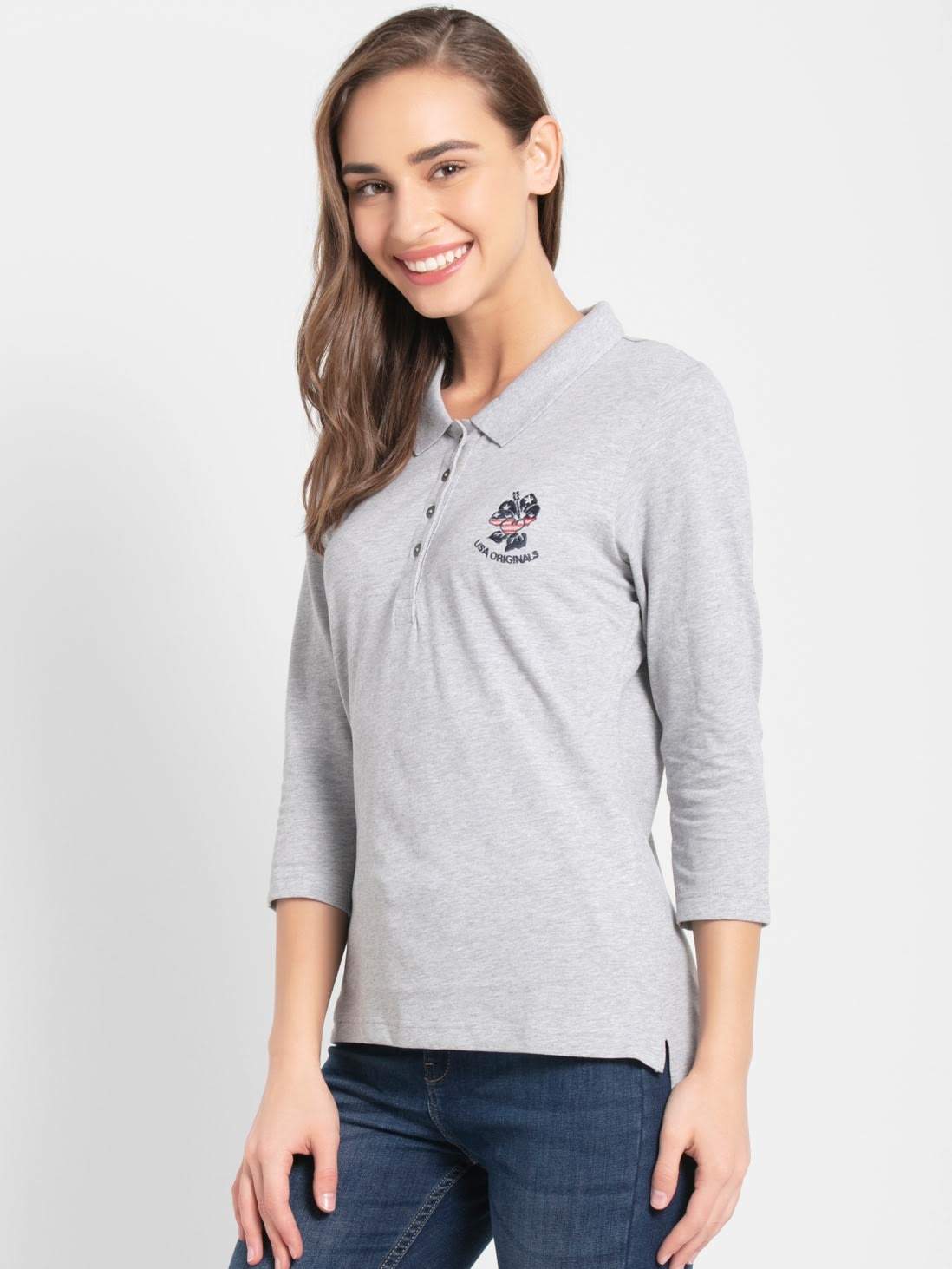 Jockey UL10 Polo Shirt XL (Light Grey Melange) in Bangalore at