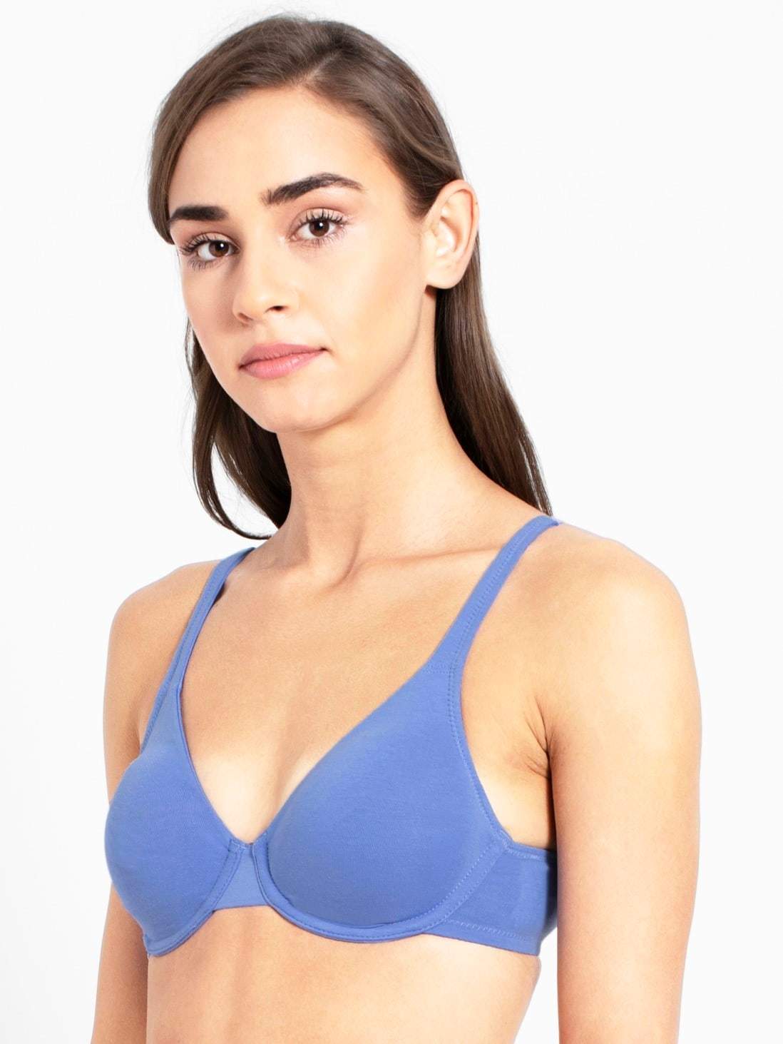 Jockey 1714 Seamless Wired Non Padded Bra with Adjustable Straps 38B