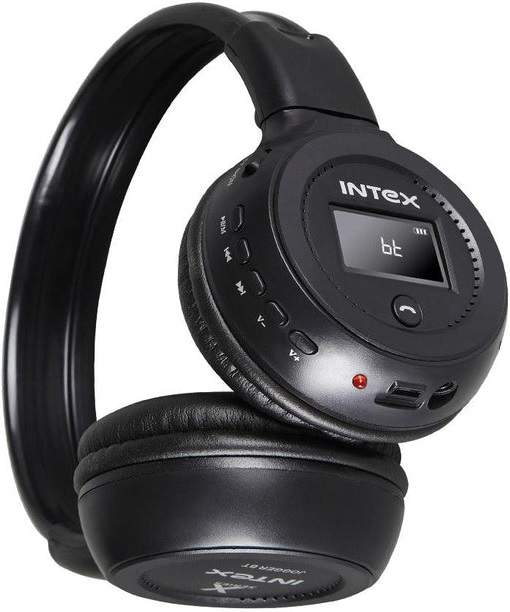 Intex Megablack Intex Mega Headphone With Mic Intex Headphones