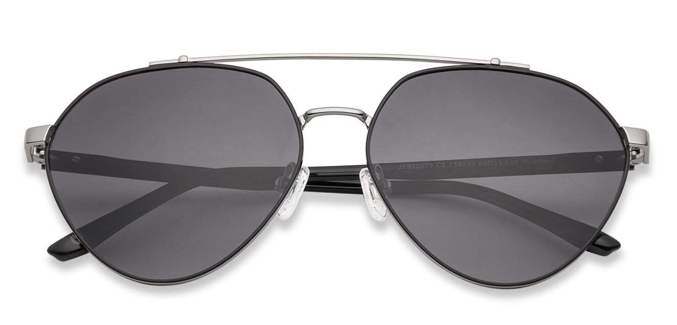 John Jacobs Muse Unisex Round Sunglasses (Gunmetal) in Delhi at