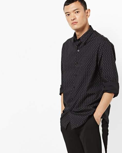John Players Mens Printed Slim Fit 