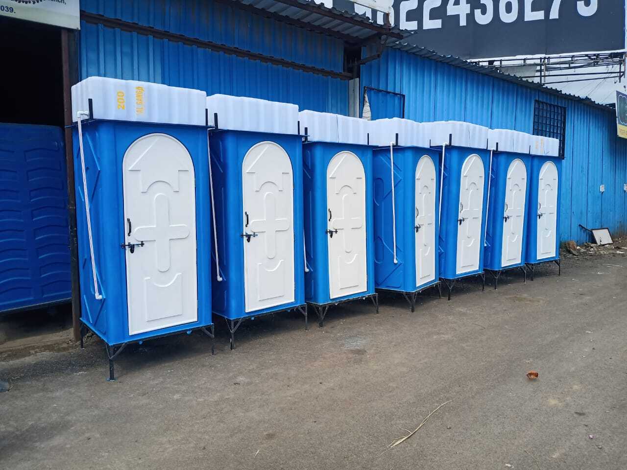 Joined FRP Portable Toilet With Water Tank in Siliguri at