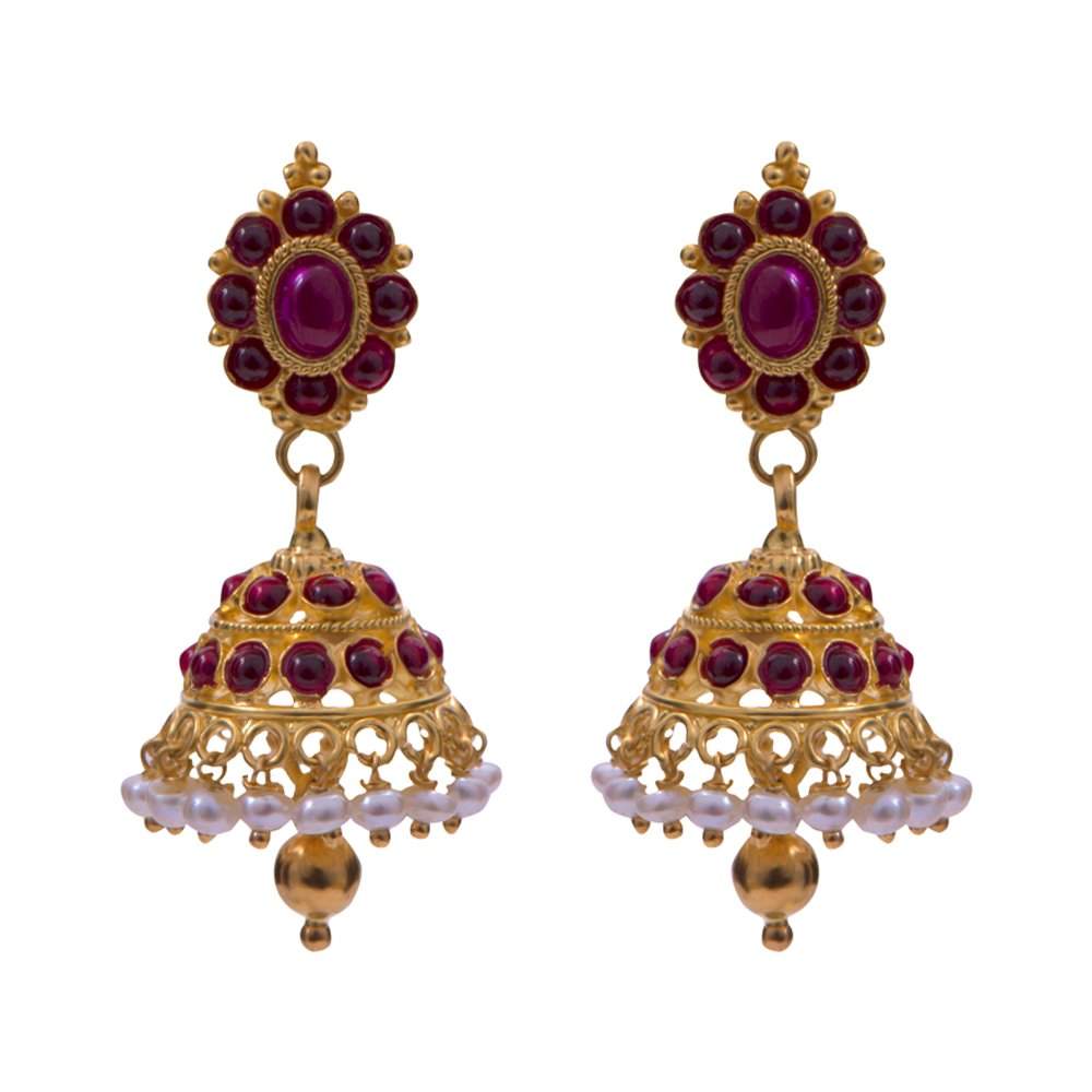 Joyalukkas 22k Metal Gold Stud Earrings 