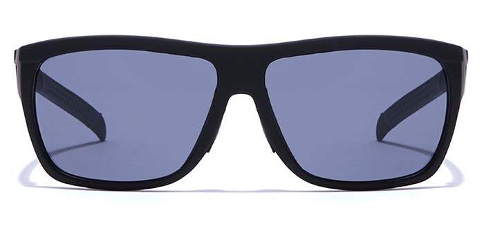 JRS by Coolwinks S12A6393 Black Tinted Wraparound Sunglasses for