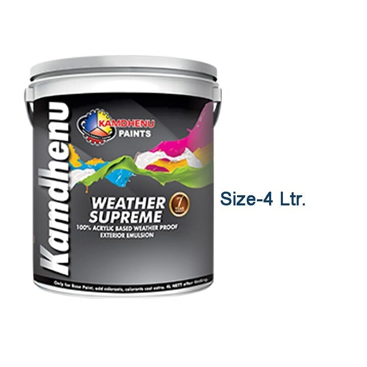 Kamdhenu Weather Supreme Exterior Emulsion Paint (4 in