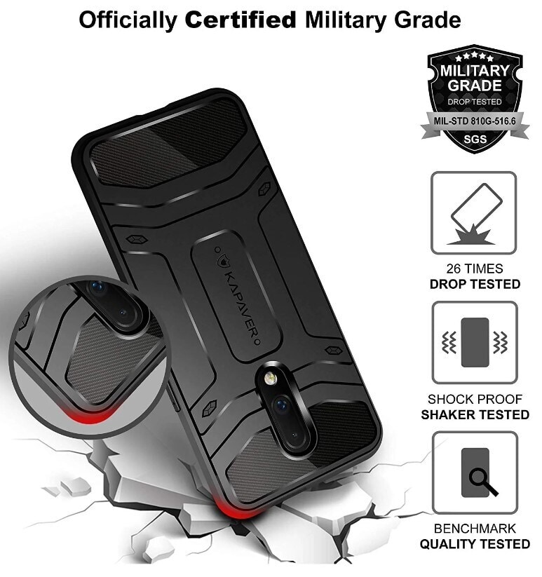 Tough Armor Oneplus 7t Pro Back Cover Original Rugged Armor Phone