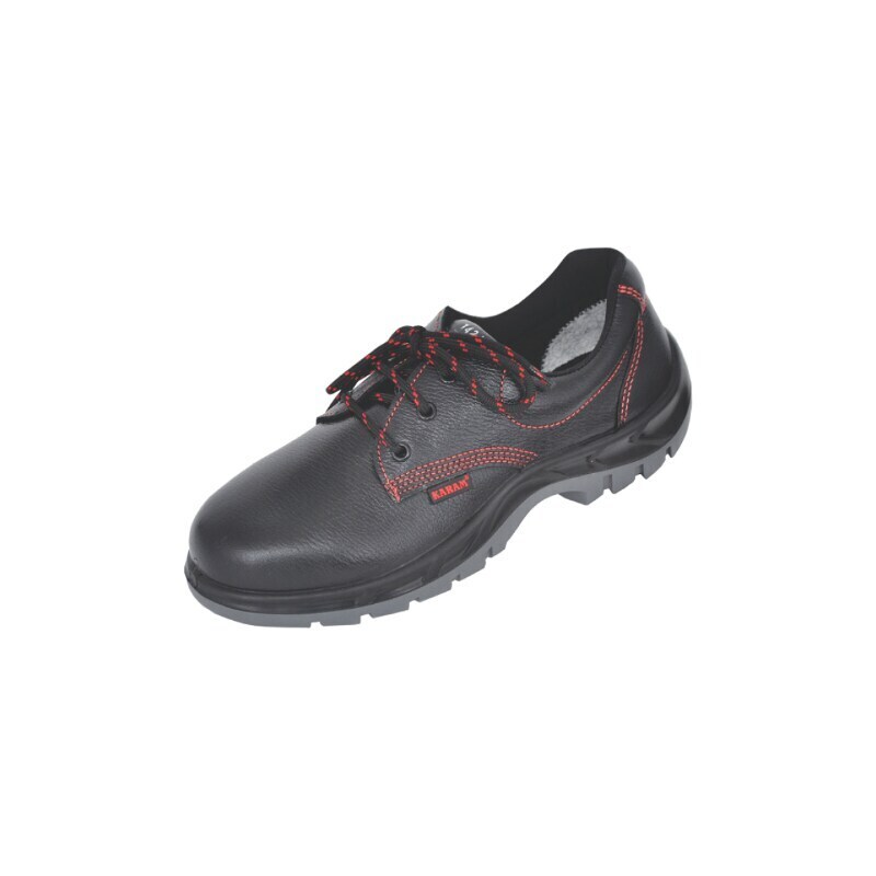 Karam Deluxe Workman Black Leather Safety Footwear in Delhi at
