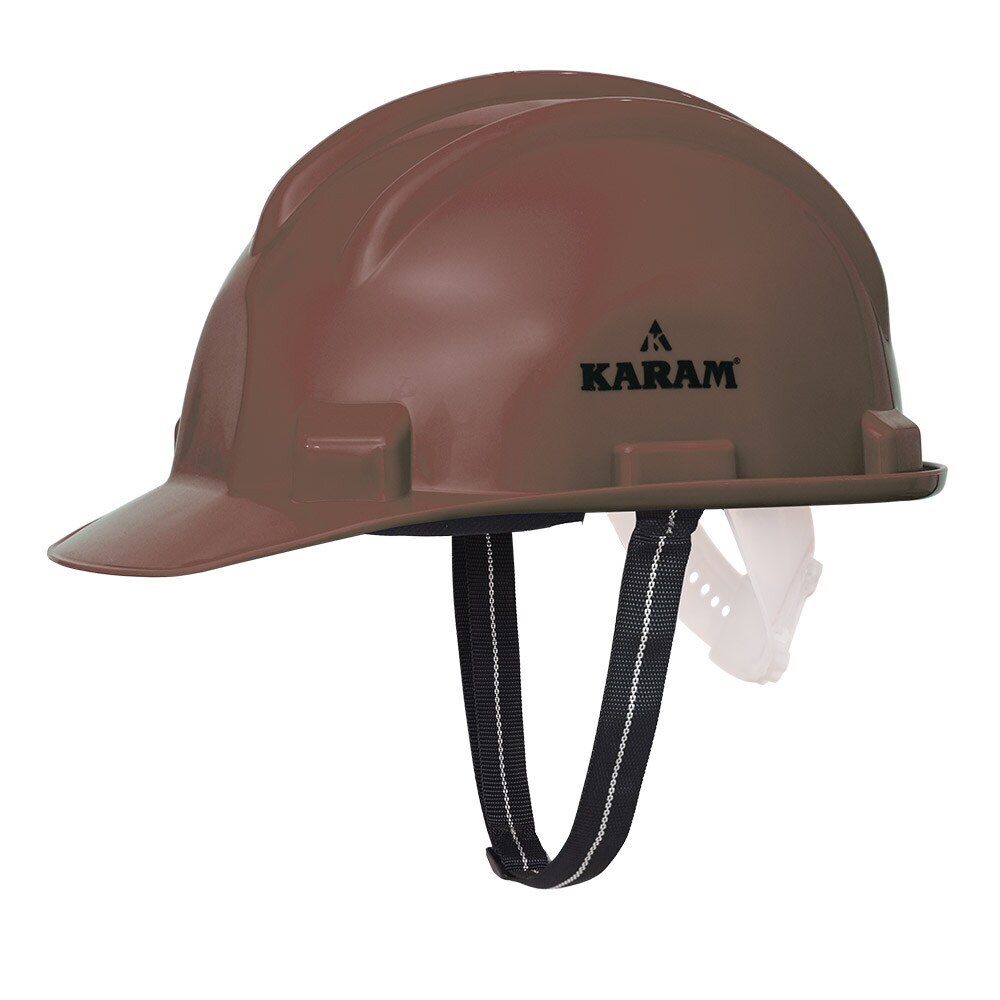 Karam Manual Adjustment Safety Helmet (PN501,Dark Brown) in Sikar