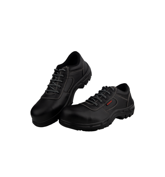 Karam Leather Safety Shoe (Black,8) in Delhi at ₹ 3,000 - Main Image