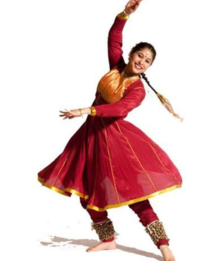 KATHAK Traditional Cultural Design in 100% Pure Silk with Embroidered  Pattern in Agra at  800 / Pack by Anmol Dress - Justdial